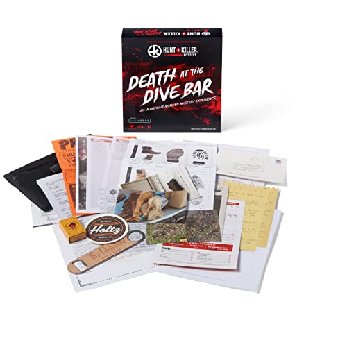 Hunt a Killer Death at The Dive Bar - Solve The Murder of a Tavern Owner - for True Crime Fans with Documents and Puzzles - Murder Mystery Game for Adults - Solve Crimes at Game Night or Date Night