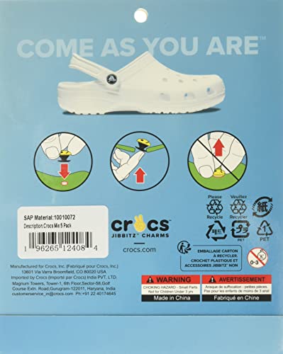 Crocs Jibbitz 5-Pack Trendy Shoe Charms | Jibbitz for Crocs, Crocs Mix, Small