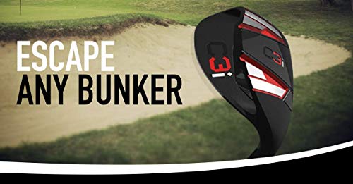 C3i Sand Wedge and Lob Wedge–Premium Right Hand Golf Wedge- Escape Bunkers in One, Easy Flop Shots– Legal for Tournament Play, Quickly Cuts Strokes from Short Game- High Loft Golf Club