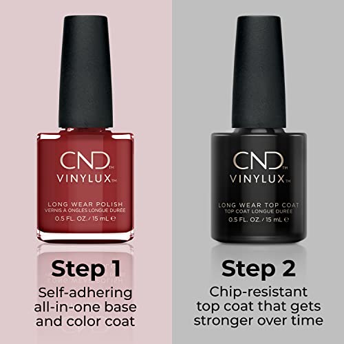 CND Vinylux Longwear Red Nail Polish, Gel-like Shine and Chip Resistant Color, 0.5 Fl Oz
