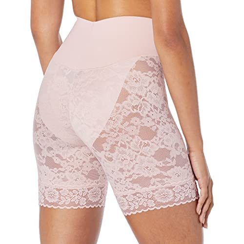 Maidenform womens Tame Your Tummy Lace Shorty, WomenÂ’s Lace Boyshort, WomenÂ’s Control Top Boyshort Thigh Shapewear, Sandshell Lace, X-Large US