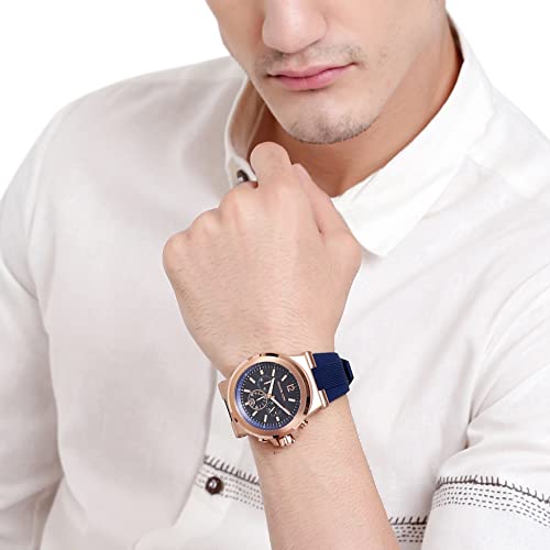 Michael Kors Analog Blue Dial Men's Watch