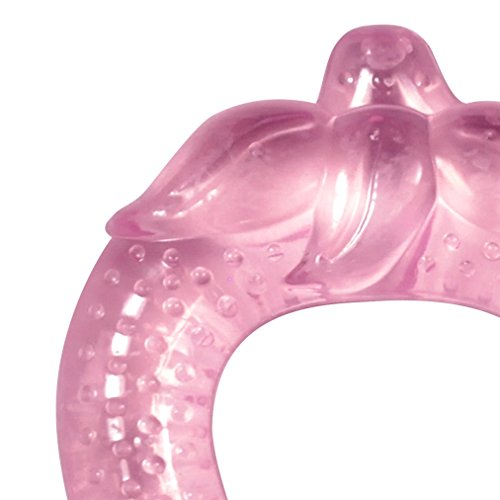 green sprouts Fruit Cooling Teether | Soothes gums and promotes healthy oral development | Safer plastic filled with sterilized water, Chill for extra relief, Textured surface to massage gums