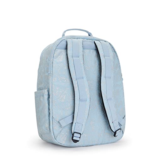 Kipling Women's Seoul Extra Large 17” Device Backpack, Durable, Roomy with Padded Shoulder Straps, School Bag, Glistening Floral, 34.5'' L x 45'' H x 23'' D