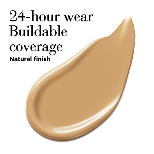 Elizabeth Arden Flawless Finish Skincaring Foundation with Hyaluronic Acid, Vitamin C and E, 410N (Tan skin with warm peach undertones), 1 fl. oz.