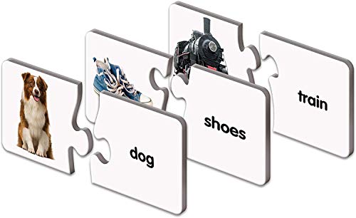 The Learning Journey: Match It! - First Words - 30 Piece Self-Correcting Words with Matching Images for Emerging Readers - Sight Words Puzzle for Kids Ages 3 and Up - Award Winning Toys