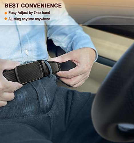 BULLIANT Men's Belt, Slide Ratchet Belt For Men Dress Pant Shirt Oxfords,trim To Fit