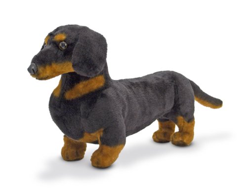 Melissa and Doug Giant Dachshund - Lifelike Stuffed Animal Dog Large