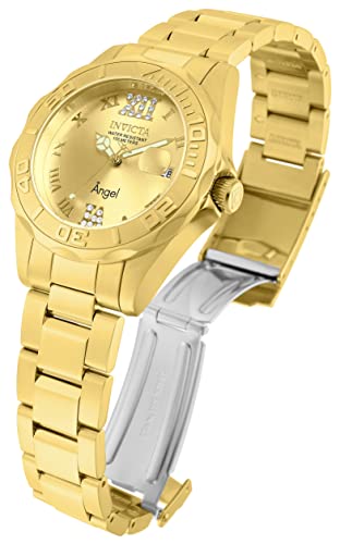 Invicta Women's 14397 Angel Analog Swiss-Quartz Gold Watch