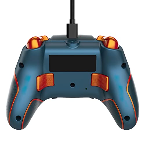 Turtle Beach Recon Cloud Wired Gaming Controller with Bluetooth for Xbox Series X|S, Xbox One, Windows, Android Mobile Devices – Remappable Buttons, Audio Enhancements, Superhuman Hearing – Blue Magma