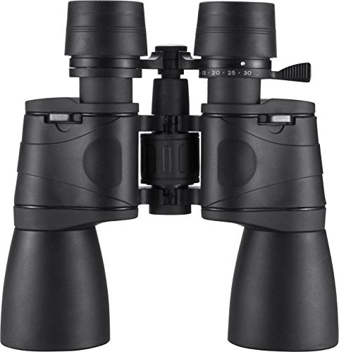 BARSKA unisex-adult 10-30x50 Zoom Gladiator Binocular Black/Black, 21.1 x 7.9 x 24.1