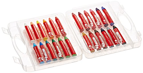 Faber-Castell Beeswax Crayons in Durable Storage Case, 24 Vibrant Colors