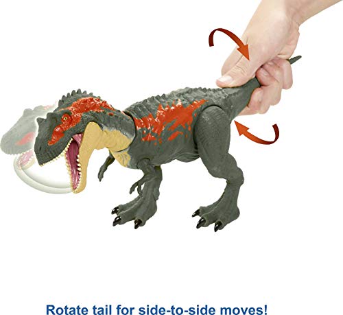 Jurassic World Toys Camp Cretaceous Massive Biters Albertosaurus Dinosaur Action Figure, Toy Gift with Strike and Chomping Motion