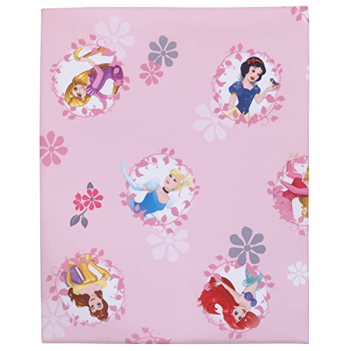 Disney Pretty Princess Toddler Bed, 4 Piece Set, Pink