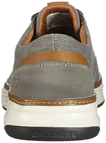 Skechers mens Skechers Men s Moreno Canvas Oxford Shoe, Beige (Tpe 578), 12 US
