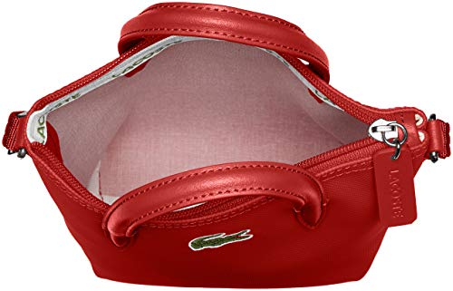 Lacoste Women's Xs Shopping cross body handbags, High Risk Red, One Size US