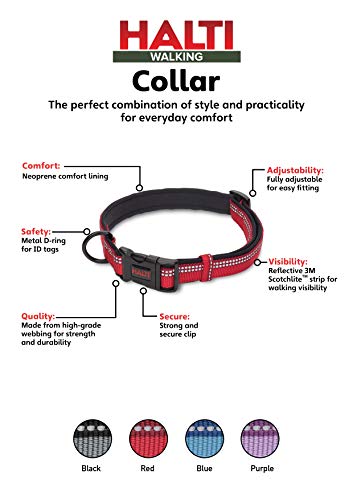 The Company of Animals - Halti Collar (14' - 20'), Medium, Red