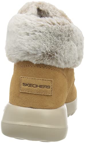 Skechers Women's ON-The-GO Joy-Plush Dreams Fashion Boot, Chestnut, 8