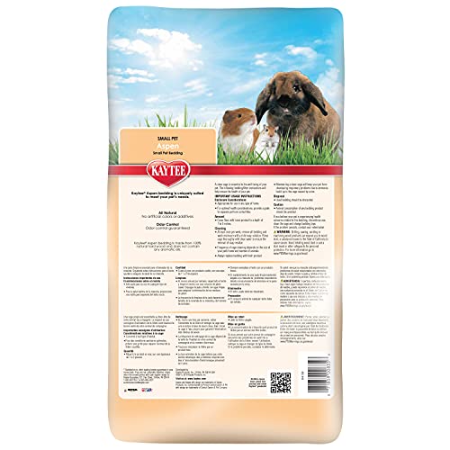 Kaytee Small Animal Hardwood Aspen Bedding For Pet Guinea Pigs, Rabbits, Hamsters, Gerbils, and Chinchillas, 19.7 Liter