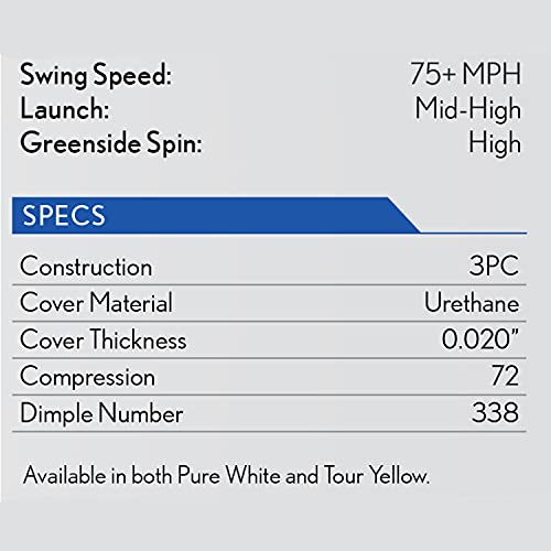 Srixon Q-Star Tour 3 Golf Balls, White (One Dozen)