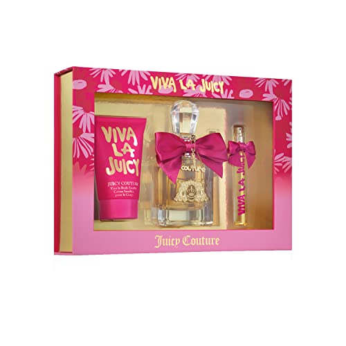 Juicy Couture Viva La Juicy 3 Piece Fragrance Gift Set, Perfume for Women