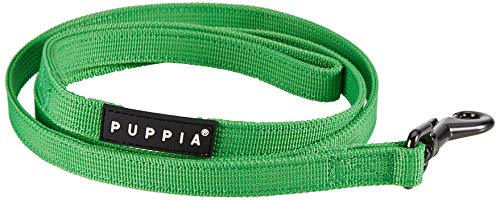 Puppia Two Tone Dog Lead Strong Durable Comfortable Grip Walking Training Leash for Small and Medium Dog, Green, Medium