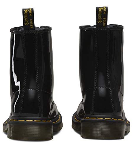 Dr. Martens Women's Lace Boot , Black Patent Lamper, 6 US