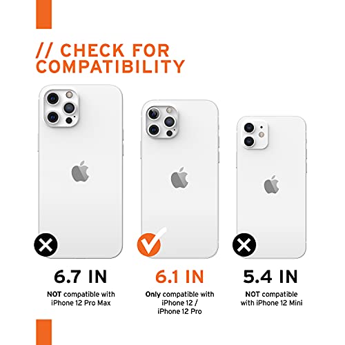 [U] by UAG Designed for iPhone 12 Case/iPhone 12 Pro Case [6.1-inch Screen] Lucent Slim Fit Lightweight Stylish Transparent Impact Resistant Protective Phone Cover, Ice