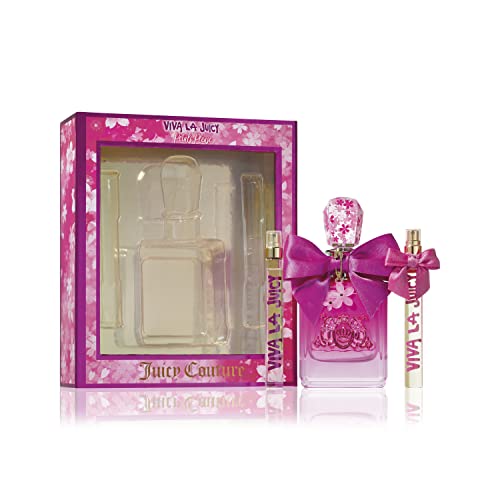 Juicy Couture Viva La Juicy Petals Please 3 Piece Fragrance Gift Set, Perfume for Women