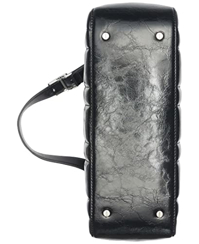 Calvin Klein Frankie Shoulder Bag, Black Quilted Grid