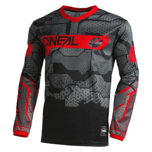 O'Neal mens V-neck Element Camo Jersey, Black/Red, Small US