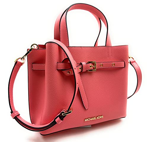 Michael Kors Emilia Small Triple Compartment Satchel Crossbody Bag (GrapeFruit)