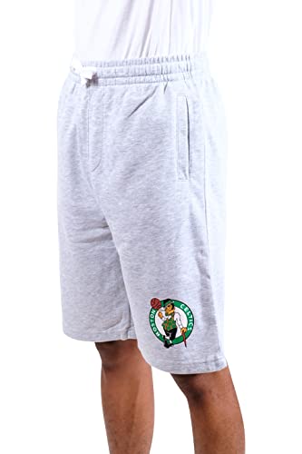Ultra Game NBA Boston Celtics Mens French Terry Shorts, Heather Gray, X-Large