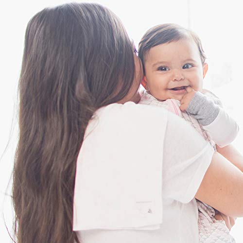 Burt's Bees Baby - Burp Cloths, 5-Pack Extra Absorbent 100% Organic Cotton Burp Cloths (Watercolor Daylily) (LY27007-LLM-OS-H)