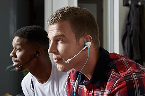 Turtle Beach Battle Buds In-Ear Gaming Headset for Mobile and PC with 3.5mm, Xbox Series X/S, Xbox One, PS5, PS4, PlayStation, Switch – Lightweight, In-Line Controls - White/Teal