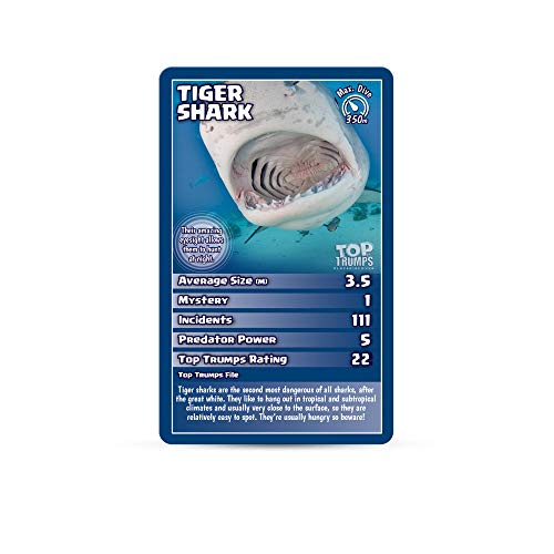 Sharks Top Trumps Card Game