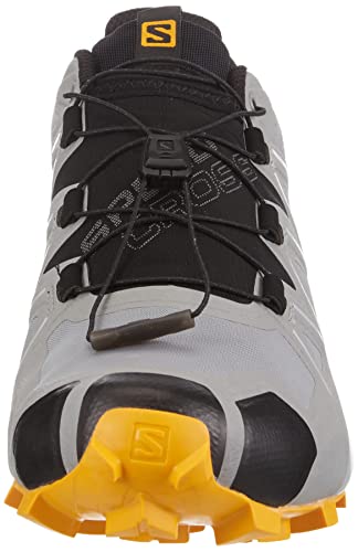 Salomon Speedcross 5 Gore-TEX Trail Running Shoes for Men, Monument/Black/Saffron, 11.5