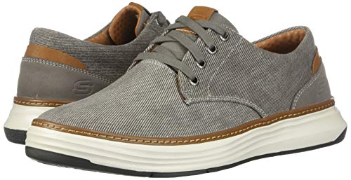 Skechers mens Skechers Men s Moreno Canvas Oxford Shoe, Beige (Tpe 578), 12 US