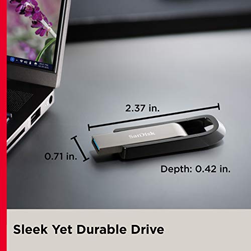 SanDisk 256GB Extreme Go USB 3.2 Type-A Flash Drive - SDCZ810-256G-G46
