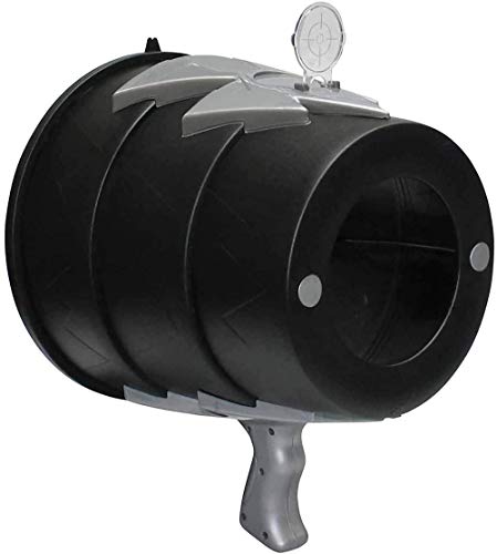Can You Imagine Airzooka Toy (Black/Silver). Blows Balls of Air.