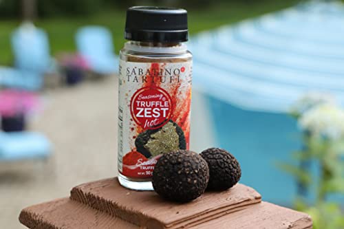 Sabatino Tartufi Truffle Zest Seasoning Hot, The Original All Purpose Gourmet Truffle Powder, Plant Based, Vegan and Vegetarian Friendly, Low Carb, 1.76 oz …