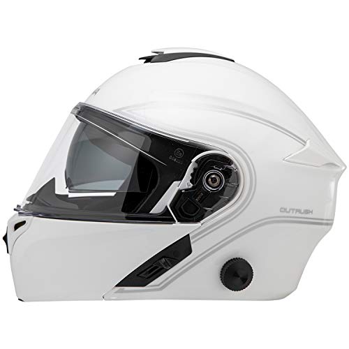 Sena Outrush Modular Smart Helmet (Gloss White, Small) (OUTRUSH-GW00S)