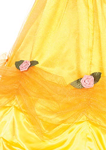 Leg Avenue womens 3 Pc Bell of the Ball Satin Ball Gown Set Adult Sized Costumes, Yellow, X-Large US