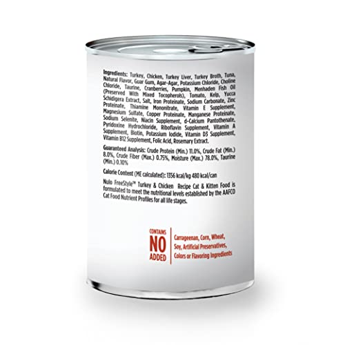 Nulo Freestyle Cat and Kitten Wet Pate Canned Cat Food, Premium All Natural Grain-Free, with 5 High Animal-Based Proteins and Vitamins to Support a Healthy Immune System and Lifestyle(Pack of 12)