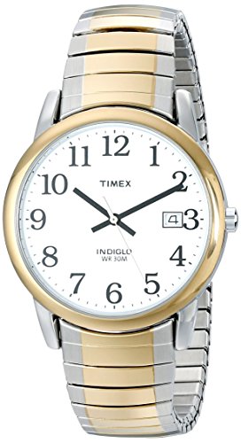 Timex Men's T2H311 Easy Reader 35mm Two-Tone Stainless Steel Expansion Band Watch
