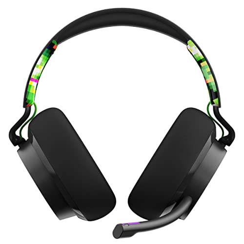 Skullcandy SLYR Pro Wired Over-Ear Gaming Headset/Soft Earpads/Clear Voice Smart Mic/Works with Playstation, PS5, Xbox, Xbox Series X, Nintendo Switch, Mobile, VR, and PC/Kids or Adult - Green