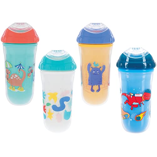 Nuby No-Spill Insulated Cool Sipper, 9 Ounce (Pack of 1) Colors May Vary