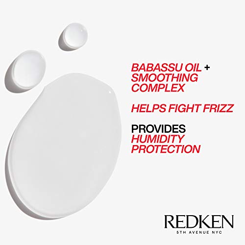 Redken Frizz Dismiss Instant Deflate Oil-In-Serum | For Frizzy Hair | Enhances Smoothness and Shine | With Babassu Oil | Sulfate Free | Packaging May Vary, 4.2 Fl Oz