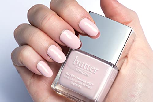 butter LONDON Patent Shine 10X Nail Lacquer, Gel-Like Finish, Chip-Resistant Formula, 10-Free Formula, Cruelty-Free, Polymer Technology, Piece of Cake