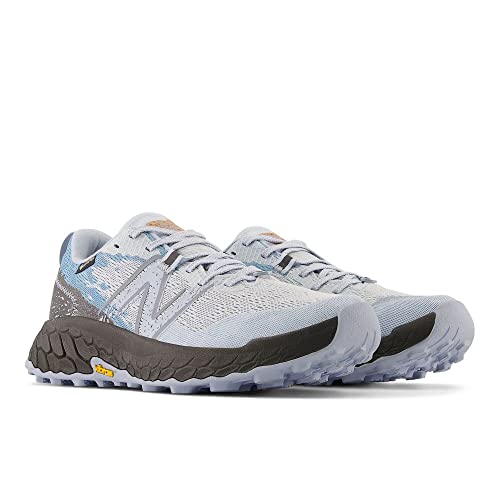New Balance Women's Fresh Foam X Hierro V7 Trail Running Shoe, Starlight/Blacktop/Light Arctic Grey, 6.5